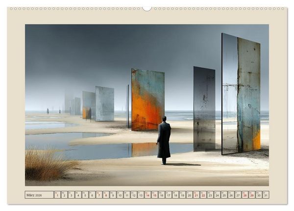 Produktbild: Die Logik des Unwirklichen (Wandkalender 2026 DIN A2 quer), CALVENDO Monatskalender