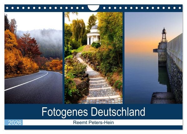 Fotogenes Deutschland (Wandkalender 2026 DIN A4 quer), CALVENDO Monatskalender