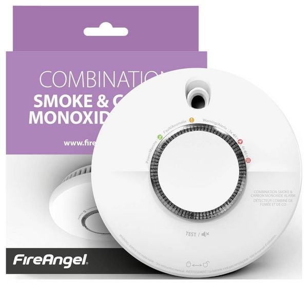 Produktbild: FireAngel SCB10-INT Rauchwarn- und Kohlenmonoxidmelder inkl. 10 Jahres-Batterie batteriebetrieben (&Oslash; x T) 134 mm x 39.4 mm