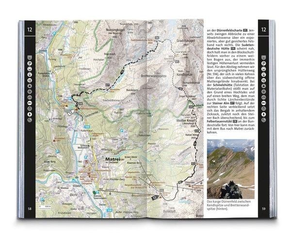 Produktbild: KOMPASS Wanderf&uuml;hrer Osttirol, Venediger- und Glocknergruppe, Defereggental, Lienzer Dolomiten, 50 Touren mit Extra-Tourenkarte