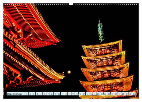 Produktbild: Tokio - Hightech und Menschenmassen (hochwertiger Premium Wandkalender 2026 DIN A2 quer), Kunstdruck in Hochglanz