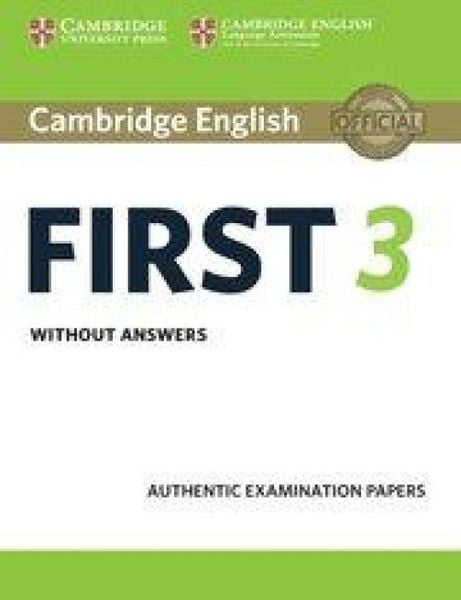 Produktbild: Cambridge English First 3 Student's Book without Answers