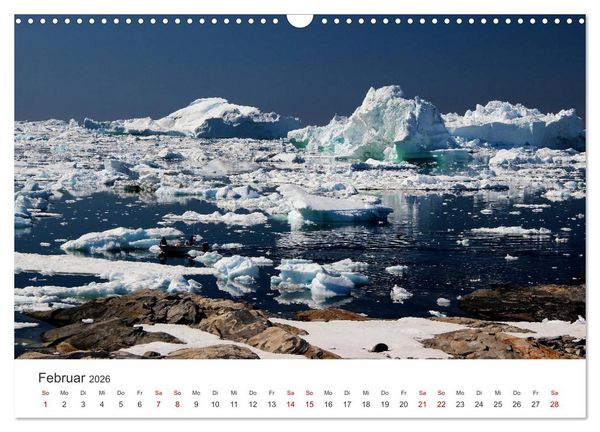 Produktbild: Gr&ouml;nland Bizarre Eiswelt um Ilulissat (Wandkalender 2026 DIN A3 quer), CALVENDO Monatskalender
