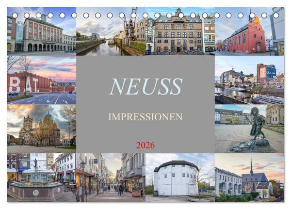 Produktbild: Neuss Impressionen (Tischkalender 2026 DIN A5 quer), CALVENDO Monatskalender