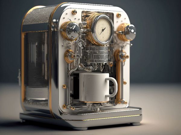 Produktbild: CALVENDO Puzzle Moderne Kaffeemaschine | 1000 Teile Lege-Gr&ouml;&szlig;e 64x48cm Foto-Puzzle f&uuml;r gl&uuml;ckliche Stunden