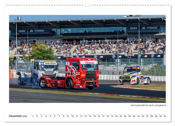 Produktbild: TRUCK RACING - Motorsport in XXL (Wandkalender 2026 DIN A2 quer), CALVENDO Monatskalender