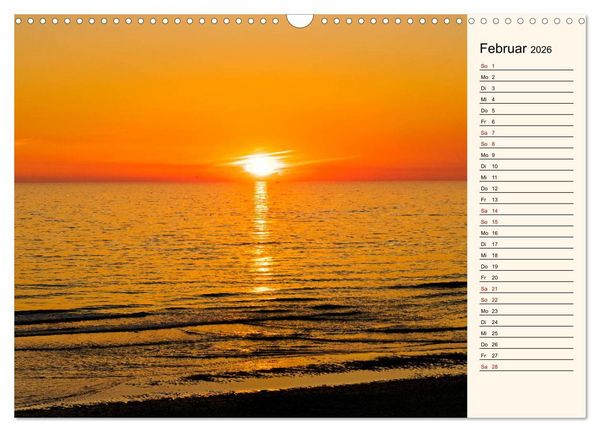 Produktbild: Langeoog Geburtstagskalender (Wandkalender 2026 DIN A3 quer), CALVENDO Monatskalender