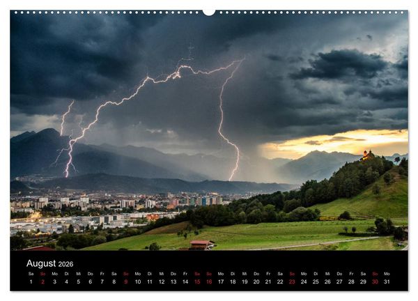 Produktbild: Innsbruck - Capital of the Alps (Wandkalender 2026 DIN A2 quer), CALVENDO Monatskalender
