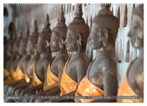 Produktbild: Buddha - Momente der inneren Einkehr (hochwertiger Premium Wandkalender 2026 DIN A2 quer), Kunstdruck in Hochglanz