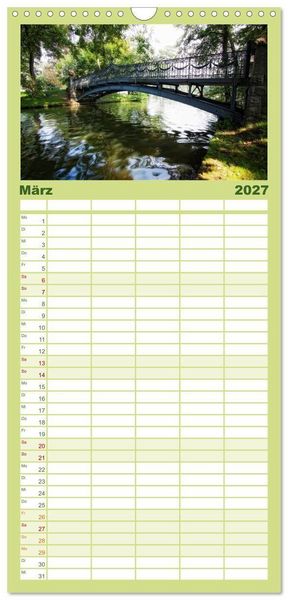 Produktbild: Familienplaner 2027 - Mecklenburgische Seenplatte - zum Tr&auml;umen sch&ouml;n mit 5 Spalten (Wandkalender, 21 x 45 cm) CALVENDO