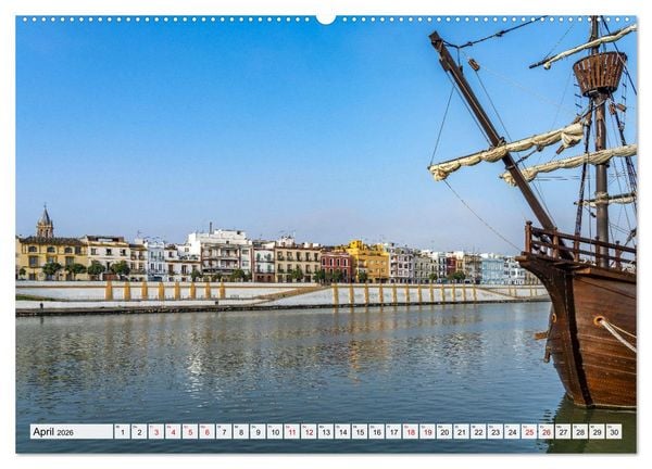 Produktbild: Andalusien - Sevilla (Wandkalender 2026 DIN A2 quer), CALVENDO Monatskalender