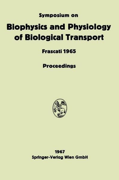 Produktbild: Symposium on Biophysics and Physiology of Biological Transport