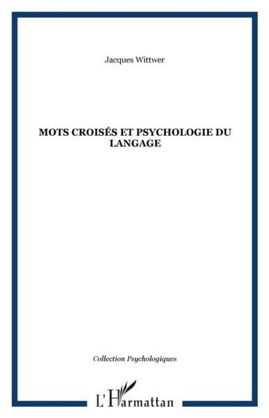 Produktbild: Mots croises et psychologie dulangage