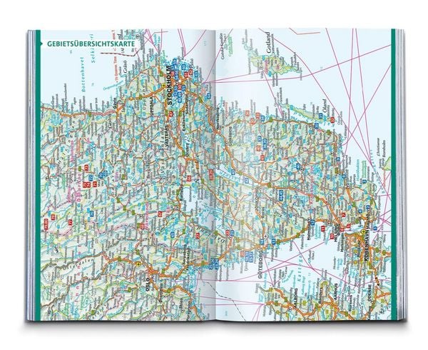 Produktbild: KOMPASS Wanderf&uuml;hrer Schweden S&uuml;d und Mitte, Von Sk&aring;ne bis Dalarna, 80 Touren
