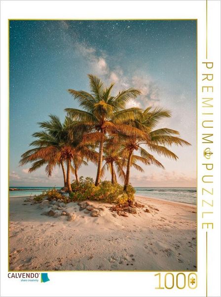 Produktbild: CALVENDO Puzzle Ein Motiv aus dem Kalender Tr&auml;umen unter Palmen | 1000 Teile Lege-Gr&ouml;&szlig;e 64x48cm Foto-Puzzle f&uuml;r gl&uuml;ckliche Stunden