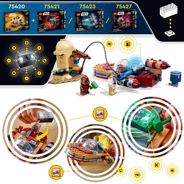 Produktbild: LEGO Star Wars 75420 SMART Play: Lukes Landspeeder, Spielzeug ab 6 Jahre