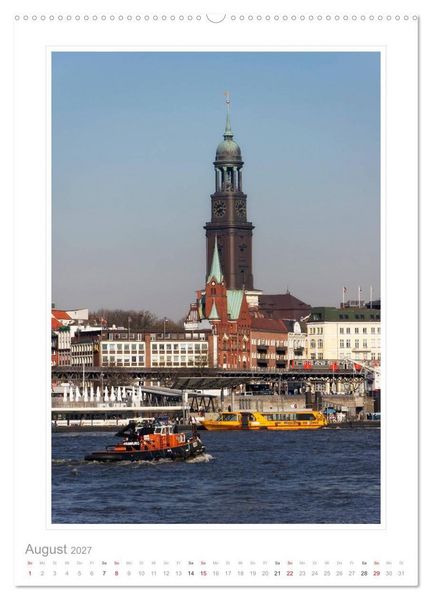 Produktbild: Hamburg - Impressionen einer Stadt (Wandkalender 2027 DIN A2 hoch), CALVENDO Monatskalender