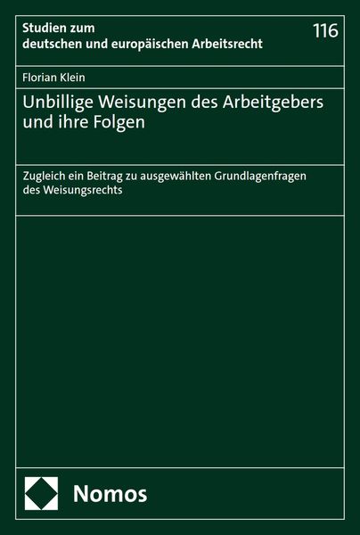 Produktbild: Unbillige Weisungen des Arbeitgebers und ihre Folgen