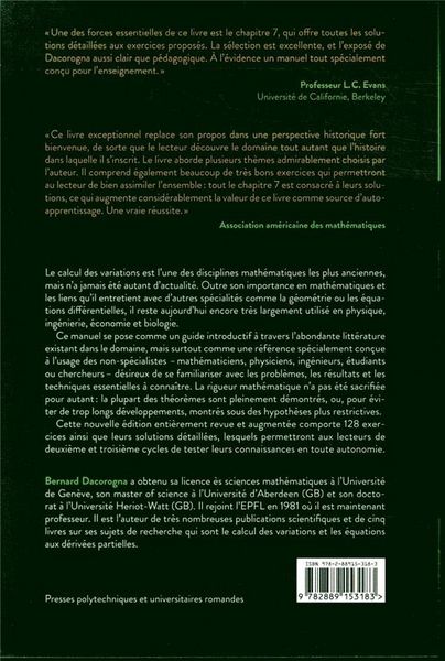 Produktbild: Introd au calcul des variations
