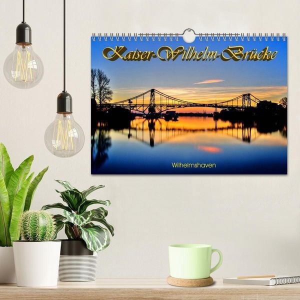 Produktbild: Kaiser-Wilhelm-Br&uuml;cke Wilhelmshaven (Wandkalender 2026 DIN A4 quer), CALVENDO Monatskalender