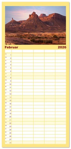 Produktbild: Familienplaner 2026 - Marokko, ein lebendiges Mosaik voller Farben. mit 5 Spalten (Wandkalender, 21 x 45 cm) CALVENDO