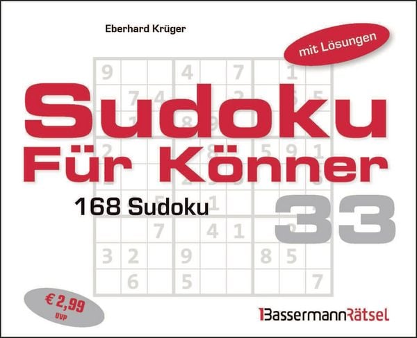 Produktbild: Sudoku f&uuml;r K&ouml;nner 33