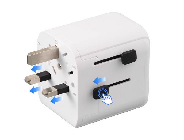 Produktbild: Sygonix SY-6951598 Reiseadapter USA/Australien/China/Grossbritannien/Hongkong