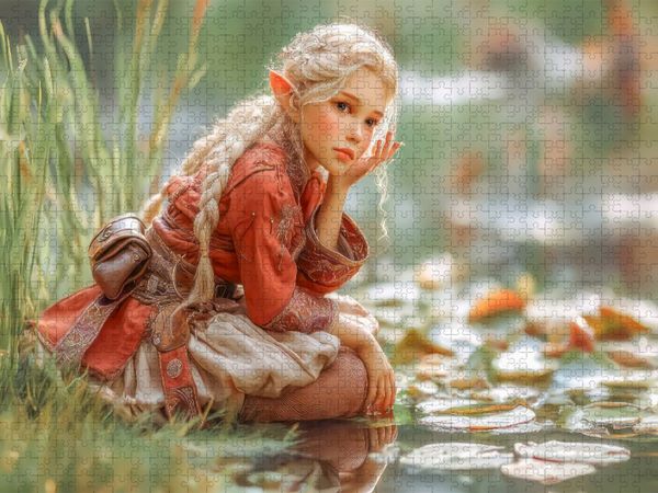 Produktbild: CALVENDO Puzzle Elfenkinder | 1000 Teile Lege-Gr&ouml;&szlig;e 64x48cm Foto-Puzzle f&uuml;r gl&uuml;ckliche Stunden