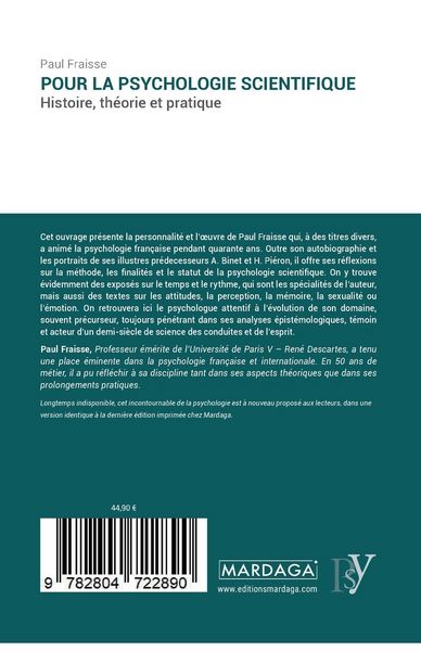 Produktbild: Pour la psychologie scientifique
