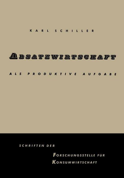 Produktbild: Absatzwirtschaft als produktive Aufgabe