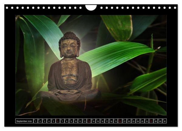 Produktbild: Buddha - Harmonie und Entspannung (Wandkalender 2026 DIN A4 quer), CALVENDO Monatskalender