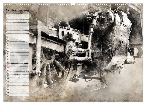 Produktbild: Dampflok Impressionen (hochwertiger Premium Wandkalender 2026 DIN A2 quer), Kunstdruck in Hochglanz
