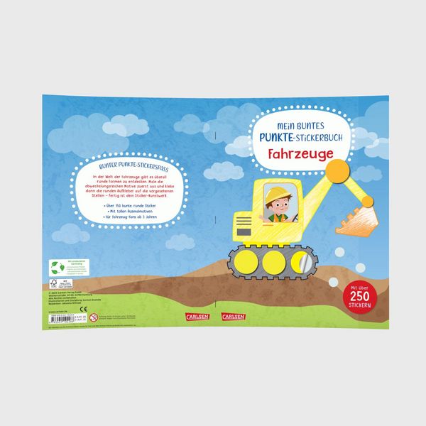 Produktbild: Mein buntes Punkte-Stickerbuch: Fahrzeuge