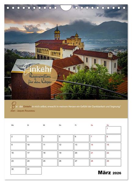 Produktbild: Zitate Wegbegleiter, mit Spr&uuml;chen durch das Jahr by VogtArt (Wandkalender 2026 DIN A4 hoch), CALVENDO Monatskalender