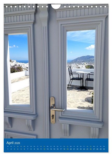 Produktbild: SANTORIN &ndash; Einziartige Motive der griechischen Trauminsel (Wandkalender 2026 DIN A4 hoch), CALVENDO Monatskalender