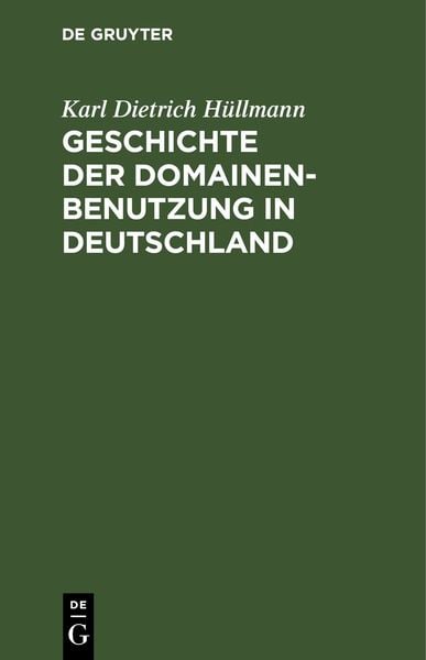 Produktbild: Geschichte der Domainen-Benutzung in Deutschland