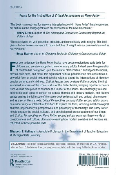 Produktbild: Critical Perspectives on Harry Potter