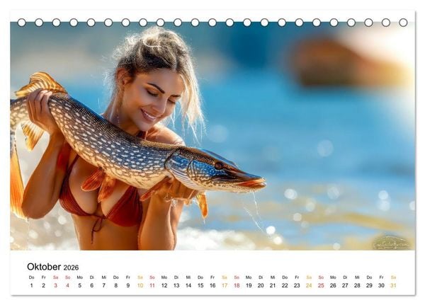 Produktbild: Hei&szlig; auf Hecht (Tischkalender 2026 DIN A5 quer), CALVENDO Monatskalender