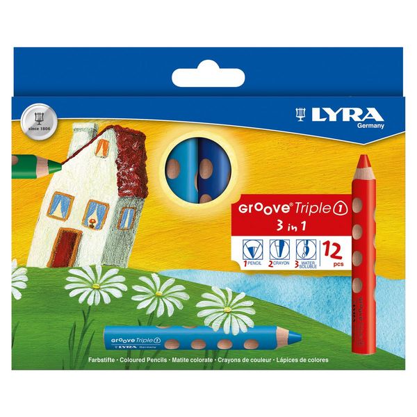 Produktbild: LYRA Farbstifte Groove Triple 3in1 12 St&uuml;ck