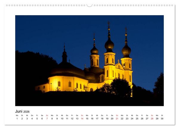 Produktbild: W&uuml;rzburg - Im Lauf der Jahreszeiten (hochwertiger Premium Wandkalender 2026 DIN A2 quer), Kunstdruck in Hochglanz