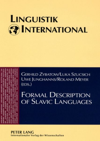 Produktbild: Formal Description of Slavic Languages