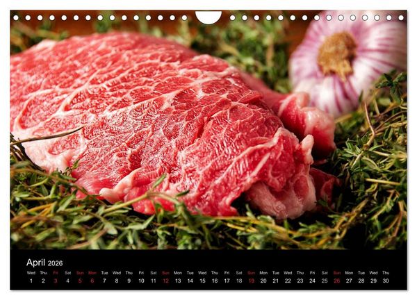 Produktbild: Delicious - Gourmet Food Calendar 2026 / UK-Version (Wall Calendar 2026 DIN A4 landscape), CALVENDO 12 Month Wall Calendar
