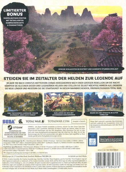 Produktbild: Total War: Three Kingdoms Limited Edition
