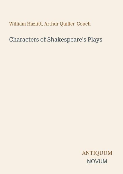 Produktbild: Characters of Shakespeare's Plays