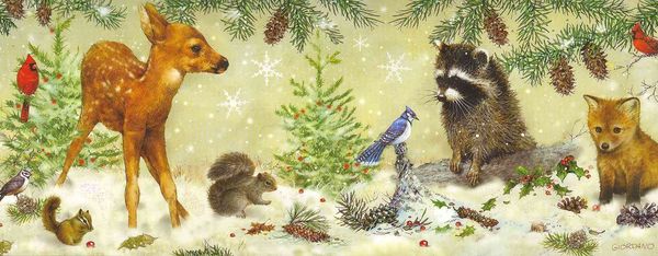 Produktbild: Panoramic Winter Forest Friends