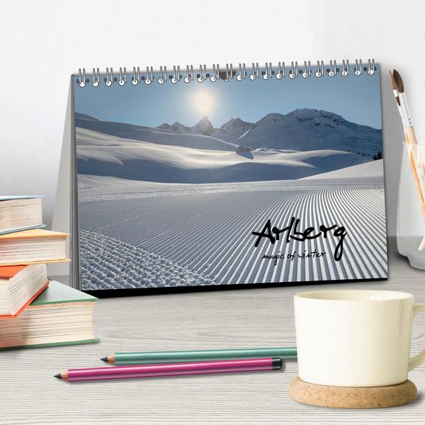 Produktbild: Arlberg - magic of winter (Tischkalender 2026 DIN A5 quer), CALVENDO Monatskalender