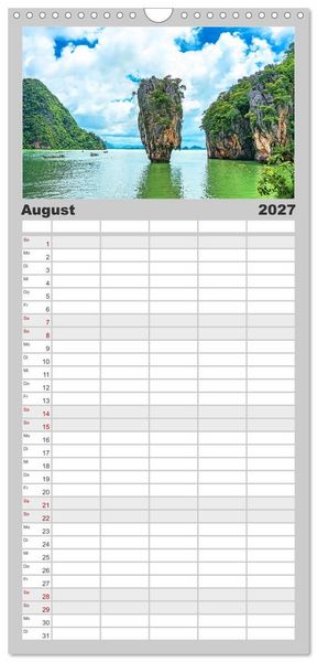 Produktbild: Familienplaner 2027 - Magische Wunderwelten der Natur mit 5 Spalten (Wandkalender, 21 x 45 cm) CALVENDO