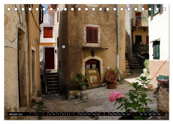 Produktbild: Kroatische Adria - Von Opatija bis Krk (Tischkalender 2026 DIN A5 quer), CALVENDO Monatskalender