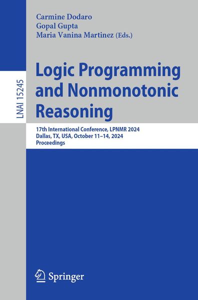 Produktbild: Logic Programming and Nonmonotonic Reasoning