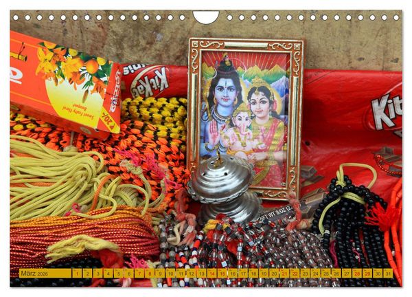 Produktbild: Indien - Hinduismus (Wandkalender 2026 DIN A4 quer), CALVENDO Monatskalender